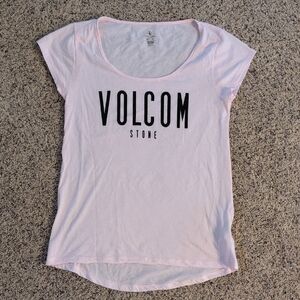 Volcom Light Pink Short Sleeve Tee